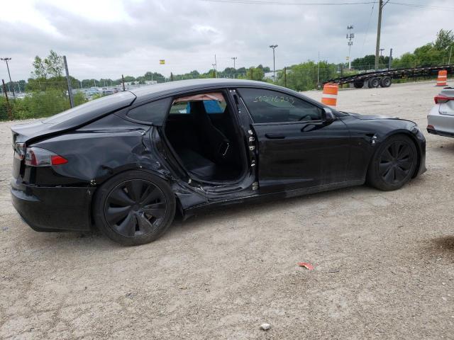5YJSA1E52MF440809 - 2021 TESLA MODEL S Սև լուսանկար 3