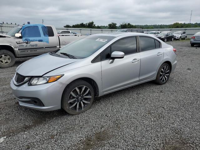 2HGFB2F92EH544364 - 2014 HONDA CIVIC EXL SILVER photo 1