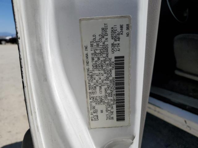 5TBRT34172S286098 - 2002 TOYOTA TUNDRA ACCESS CAB WHITE photo 12