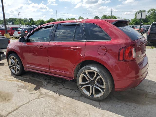 2FMDK4AK6DBC53553 - 2013 FORD EDGE SPORT MAROON photo 2