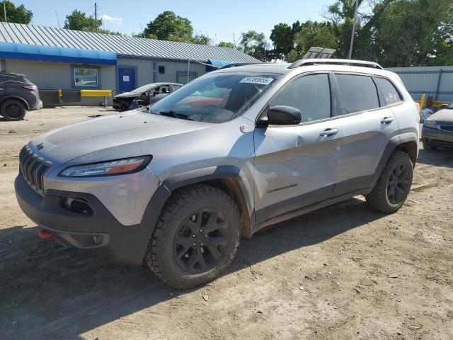 1C4PJMBSXHW616640 - 2017 JEEP CHEROKEE TRAILHAWK SILVER photo 1
