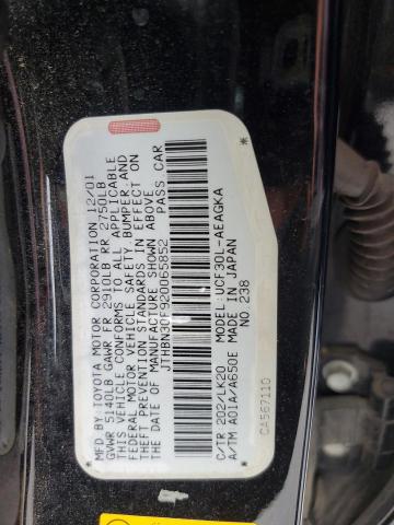 JTHBN30F920065852 - 2002 LEXUS LS 430 BLACK photo 12