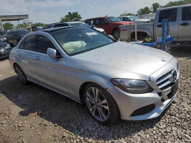 WDDWF4KB4JR420295 - 2018 MERCEDES-BENZ C 300 4MATIC SILVER photo 4