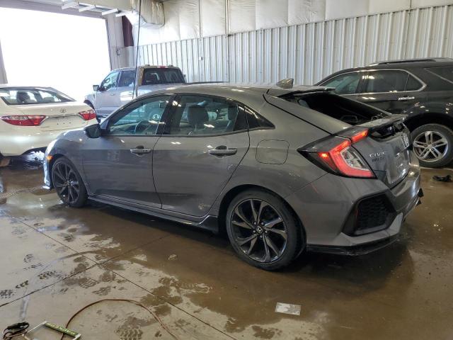 SHHFK7H93KU201023 - 2019 HONDA CIVIC SPORT TOURING GRAY photo 2