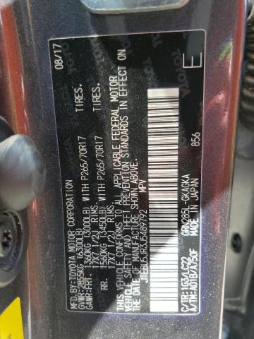 JTEBU5JR3J5489792 - 2018 TOYOTA 4RUNNER SR5/SR5 PREMIUM 灰色 照片 13