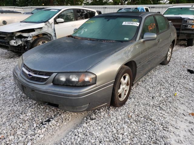 2G1WH52K949263641 - 2004 CHEVROLET IMPALA LS GRAY photo 2