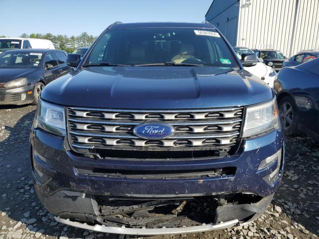 1FM5K7DH3HGD54263 - 2017 FORD EXPLORER XLT BLUE photo 5