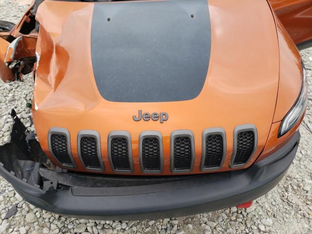 1C4PJMBS7GW109127 - 2016 JEEP CHEROKEE TRAILHAWK ORANGE photo 12