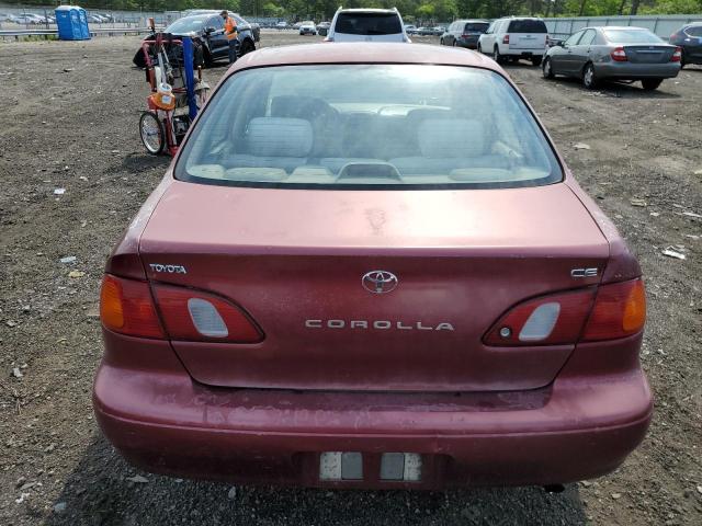 2T1BR12E5XC220781 - 1999 TOYOTA COROLLA VE RED photo 6