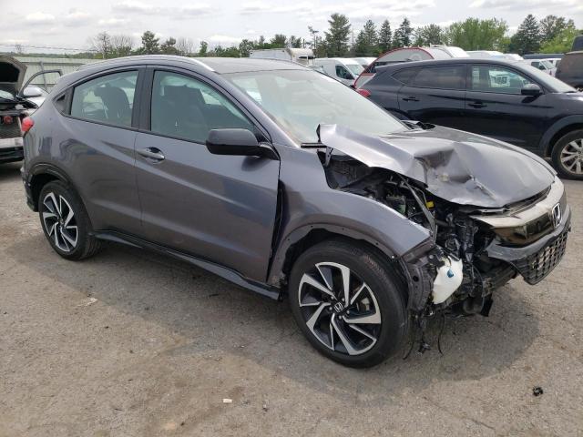 3CZRU6H12KG715303 - 2019 HONDA HR-V SPORT GRAY photo 4