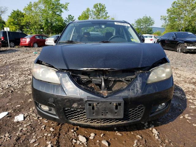 JM1BK32G381170289 - 2008 MAZDA 3 I BLACK photo 5