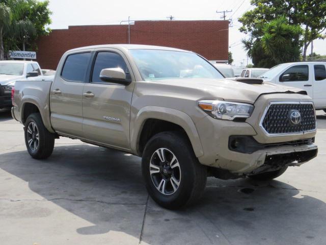 3TMAZ5CNXKM086786 - 2019 TOYOTA TACOMA DOUBLE CAB TAN photo 1