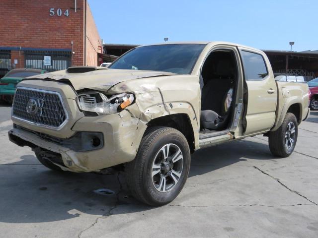 3TMAZ5CNXKM086786 - 2019 TOYOTA TACOMA DOUBLE CAB TAN photo 2