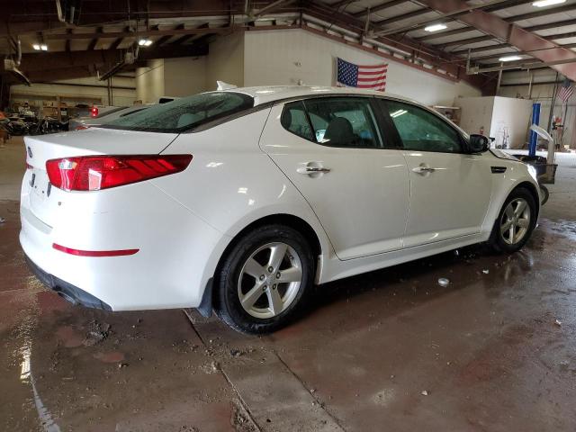 KNAGM4A73F5575840 - 2015 KIA OPTIMA LX WHITE photo 3