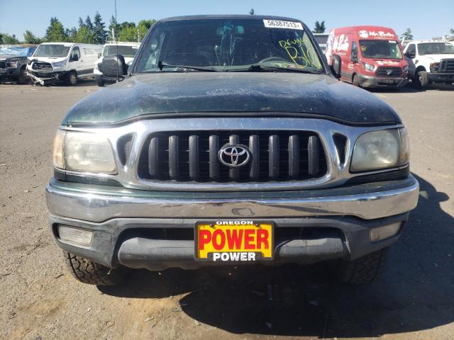 5TESN92N91Z769797 - 2001 TOYOTA TACOMA XTRACAB PRERUNNER მწვანე ფოტო 5