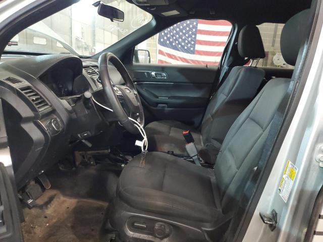 1FM5K8AR2JGA99579 - 2018 FORD EXPLORER POLICE INTERCEPTOR SILVER photo 7