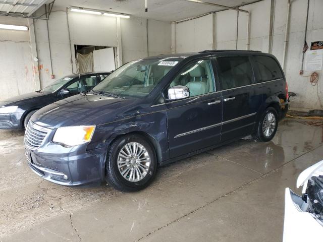 2C4RC1CG2DR801828 - 2013 CHRYSLER TOWN & COU TOURING L BLUE photo 1