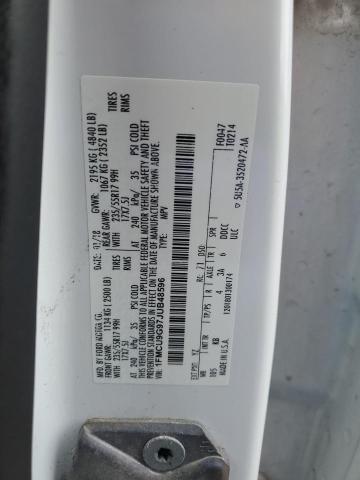 1FMCU9G97JUB48596 - 2018 FORD ESCAPE SE Ақ фото 13