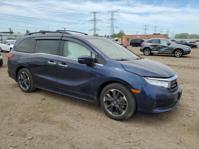 5FNRL6H94NB043446 - 2022 HONDA ODYSSEY ELITE ლურჯი ფოტო 4