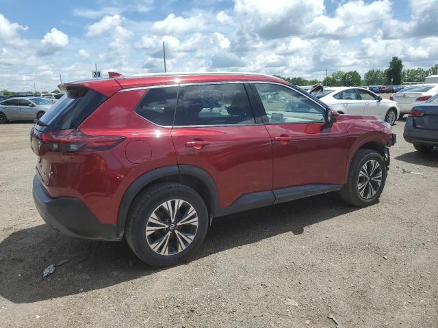 JN8AT3BB6MW229110 - 2021 NISSAN ROGUE SV RED photo 3