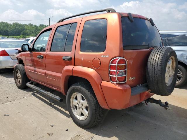 1J4GL58K62W215725 - 2002 JEEP LIBERTY LIMITED ORANGE photo 2