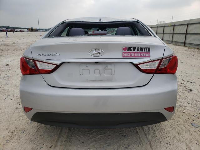 5NPEB4AC4EH843452 - 2014 HYUNDAI SONATA GLS SILVER photo 6