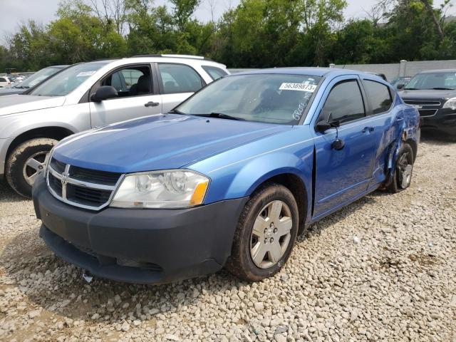 1B3LC56R88N625317 - 2008 DODGE AVENGER SXT BLUE photo 1