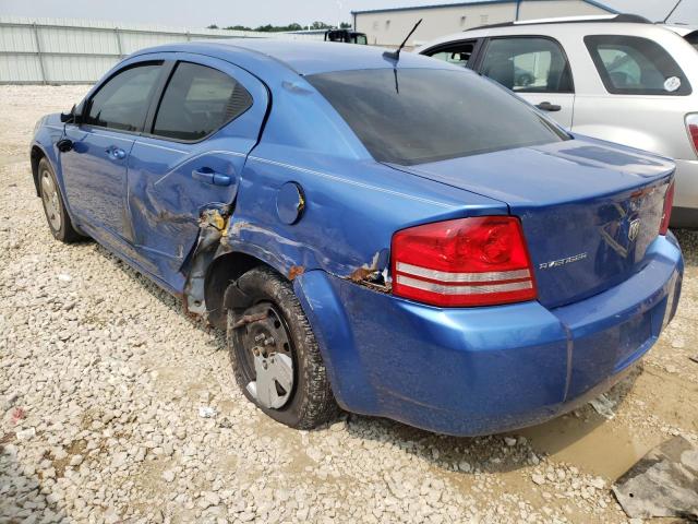 1B3LC56R88N625317 - 2008 DODGE AVENGER SXT BLUE photo 2