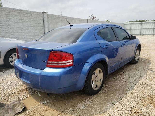 1B3LC56R88N625317 - 2008 DODGE AVENGER SXT BLUE photo 3