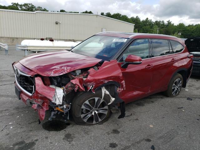 5TDGZRBH1NS575773 - 2022 TOYOTA HIGHLANDER XLE Rot Foto 1