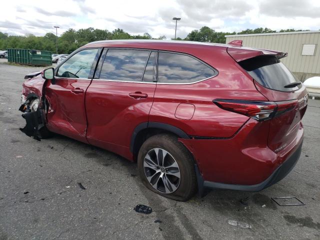 5TDGZRBH1NS575773 - 2022 TOYOTA HIGHLANDER XLE Rot Foto 2