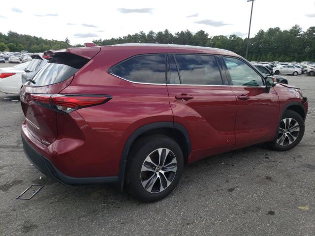 5TDGZRBH1NS575773 - 2022 TOYOTA HIGHLANDER XLE Rot Foto 3