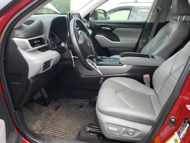 5TDGZRBH1NS575773 - 2022 TOYOTA HIGHLANDER XLE Rot Foto 7