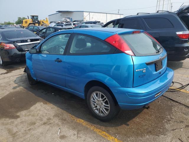 1FAHP31N67W218967 - 2007 FORD FOCUS ZX3 BLUE photo 2