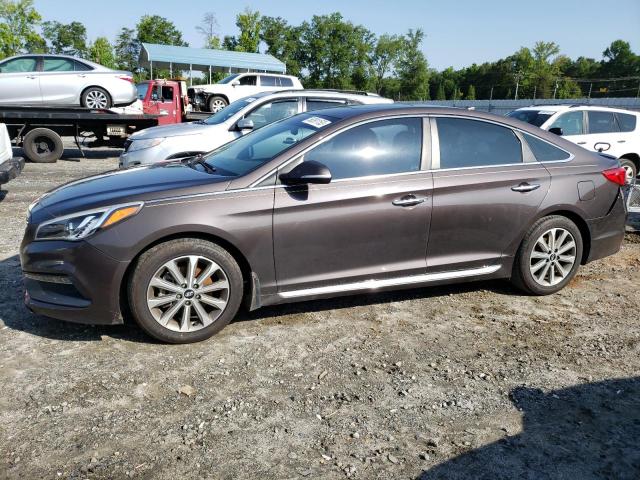 5NPE34AF7HH448774 - 2017 HYUNDAI SONATA HYB SPORT BROWN photo 1