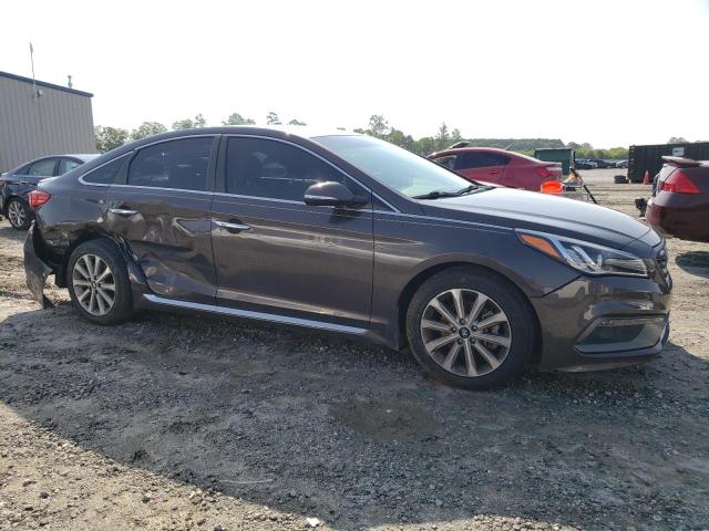 5NPE34AF7HH448774 - 2017 HYUNDAI SONATA HYB SPORT BROWN photo 4