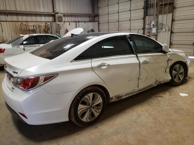 KMHEC4A46FA122723 - 2015 HYUNDAI SONATA HYBRID WHITE photo 3