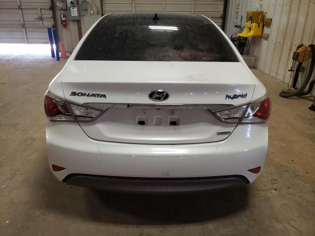 KMHEC4A46FA122723 - 2015 HYUNDAI SONATA HYBRID WHITE photo 6