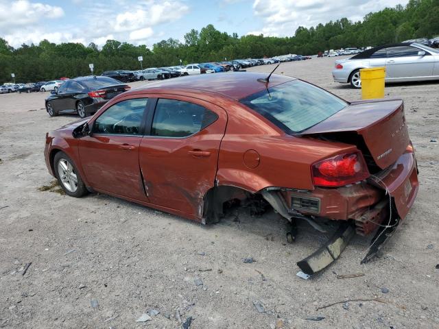 1C3CDZCB5CN222225 - 2012 DODGE AVENGER SXT ORANGE photo 2
