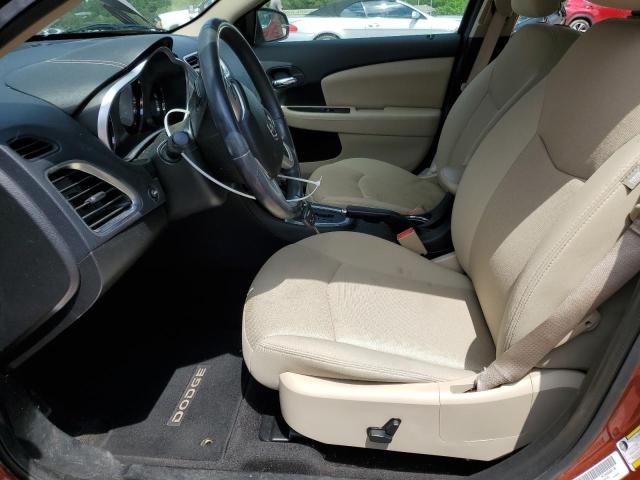 1C3CDZCB5CN222225 - 2012 DODGE AVENGER SXT ORANGE photo 7