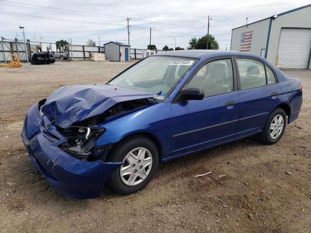 2HGES16335H569484 - 2005 HONDA CIVIC DX VP ლურჯი ფოტო 1