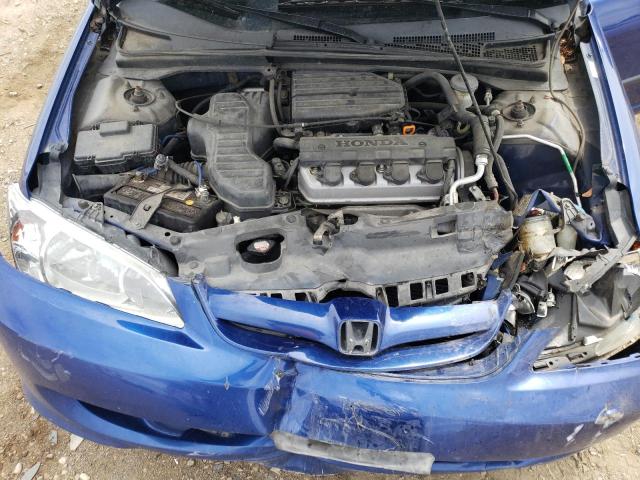 2HGES16335H569484 - 2005 HONDA CIVIC DX VP ლურჯი ფოტო 11
