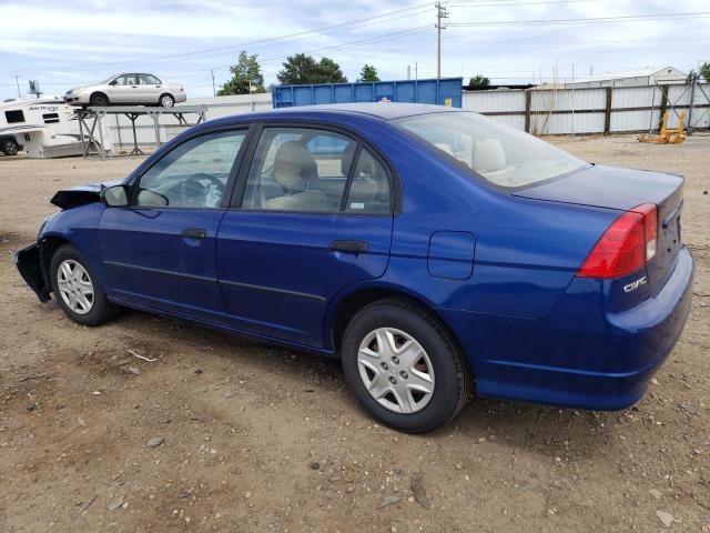 2HGES16335H569484 - 2005 HONDA CIVIC DX VP ლურჯი ფოტო 2