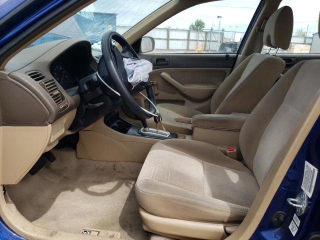 2HGES16335H569484 - 2005 HONDA CIVIC DX VP ლურჯი ფოტო 7
