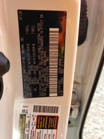 5TDGZRBH2LS519368 - 2020 TOYOTA HIGHLANDER XLE 白色 照片 13