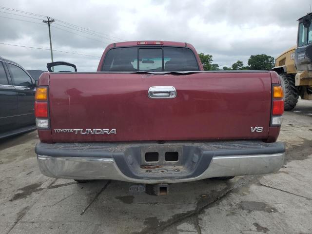 5TBRT3414YS051912 - 2000 TOYOTA TUNDRA ACCESS CAB MAROON photo 6