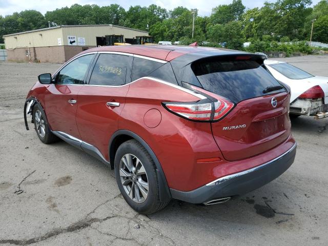 5N1AZ2MH9FN275296 - 2015 NISSAN MURANO S/S S RED photo 2