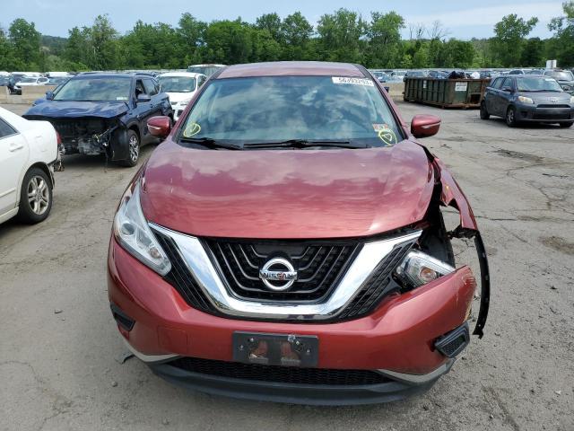 5N1AZ2MH9FN275296 - 2015 NISSAN MURANO S/S S RED photo 5