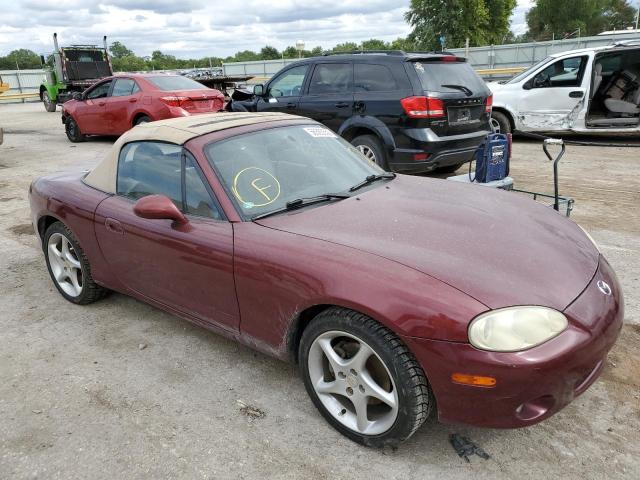 JM1NB353230304410 - 2003 MAZDA MX-5 MIATA BASE MAROON photo 1