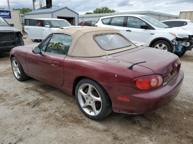 JM1NB353230304410 - 2003 MAZDA MX-5 MIATA BASE MAROON photo 3